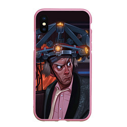 Чехол iPhone XS Max матовый Emmett Lathrop Brown, цвет: 3D-розовый