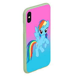 Чехол iPhone XS Max матовый My Little Pony, цвет: 3D-салатовый — фото 2