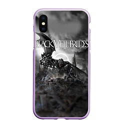 Чехол iPhone XS Max матовый Black Veil Brides: Faithless, цвет: 3D-сиреневый