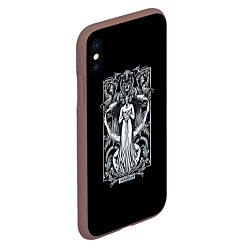 Чехол iPhone XS Max матовый Водолей, цвет: 3D-коричневый — фото 2