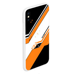 Чехол iPhone XS Max матовый CS:GO Asiimov, цвет: 3D-белый — фото 2