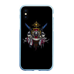 Чехол iPhone XS Max матовый Daemonium venatores, цвет: 3D-голубой