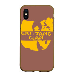 Чехол iPhone XS Max матовый Wu-Tang Clan, цвет: 3D-коричневый