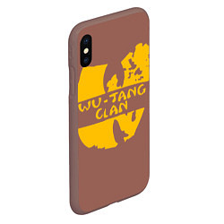 Чехол iPhone XS Max матовый Wu-Tang Clan, цвет: 3D-коричневый — фото 2