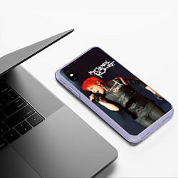 Чехол iPhone XS Max матовый Gerard Way, цвет: 3D-светло-сиреневый — фото 2