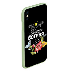 Чехол iPhone XS Max матовый Богиня Ксюша, цвет: 3D-салатовый — фото 2