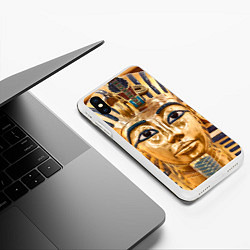 Чехол iPhone XS Max матовый Фараон, цвет: 3D-белый — фото 2