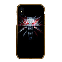 Чехол iPhone XS Max матовый Медальон, цвет: 3D-коричневый