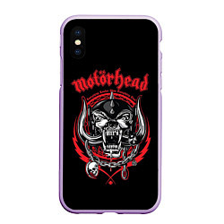 Чехол iPhone XS Max матовый Motorhead, цвет: 3D-сиреневый