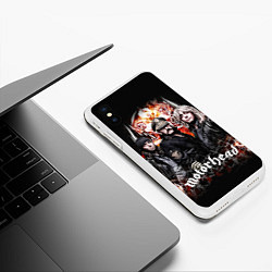 Чехол iPhone XS Max матовый Motorhead Band, цвет: 3D-белый — фото 2