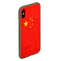Чехол iPhone XS Max матовый Китай, цвет: 3D-темно-зеленый — фото 2