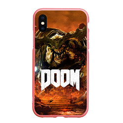 Чехол iPhone XS Max матовый DOOM 4: Hell Cyberdemon, цвет: 3D-баблгам