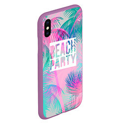 Чехол iPhone XS Max матовый Beach Party, цвет: 3D-фиолетовый — фото 2