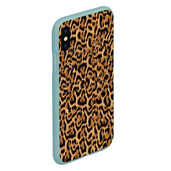 Чехол iPhone XS Max матовый Jaguar, цвет: 3D-мятный — фото 2