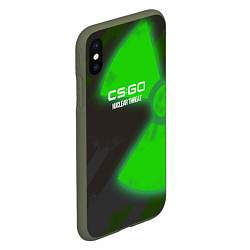 Чехол iPhone XS Max матовый Cs:go - Nuclear Threat Ядерная Угроза, цвет: 3D-темно-зеленый — фото 2