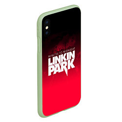 Чехол iPhone XS Max матовый Linkin Park: Minutes to midnight, цвет: 3D-салатовый — фото 2
