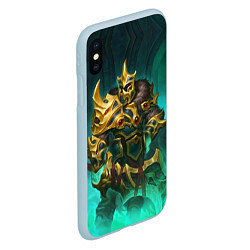 Чехол iPhone XS Max матовый Wraith King, цвет: 3D-голубой — фото 2