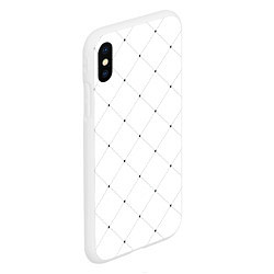 Чехол iPhone XS Max матовый Точечный узор!, цвет: 3D-белый — фото 2