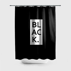 Шторка для душа Black, цвет: 3D-принт