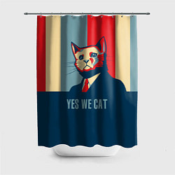 Шторка для душа Yes we CAT, цвет: 3D-принт