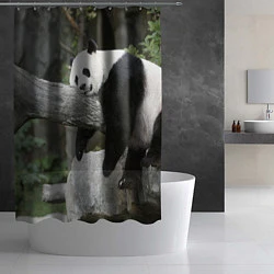 Шторка для душа Большая уставшая панда, цвет: 3D-принт — фото 2