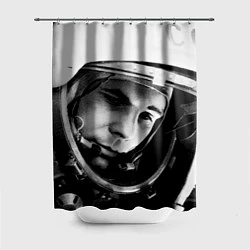 Шторка для душа Гагарин космонавт, цвет: 3D-принт