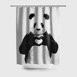 Шторка для душа Panda Love, цвет: 3D-принт