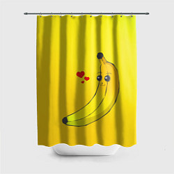Шторка для душа Just Banana (Yellow), цвет: 3D-принт