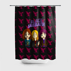 Шторка для душа Группа Black Sabbath, цвет: 3D-принт