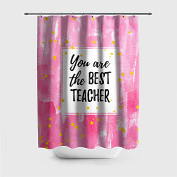 Шторка для душа Лучший учитель, цвет: 3D-принт