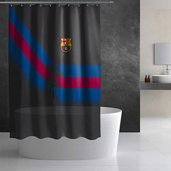 Шторка для душа Barcelona FC: Dark style, цвет: 3D-принт — фото 2