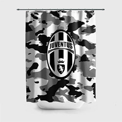 Шторка для душа FC Juventus: Camouflage, цвет: 3D-принт