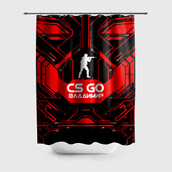 Шторка для душа CS:GO - Владимир, цвет: 3D-принт