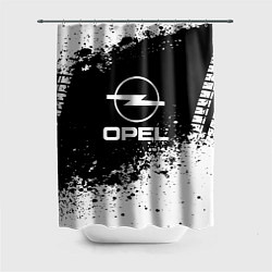 Шторка для душа Opel: Black Spray, цвет: 3D-принт