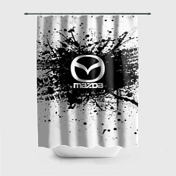 Шторка для душа Mazda: Black Spray, цвет: 3D-принт