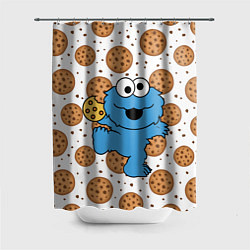 Шторка для душа Cookie Monster, цвет: 3D-принт