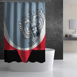 Шторка для душа Русский герб, цвет: 3D-принт — фото 2