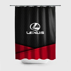Шторка для душа Lexus: Grey Carbon, цвет: 3D-принт