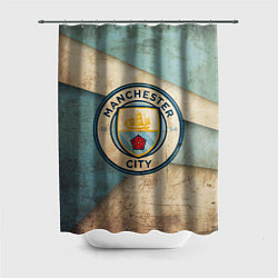 Шторка для душа FC Man City: Old Style, цвет: 3D-принт