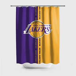 Шторка для душа NBA: LA Lakers, цвет: 3D-принт