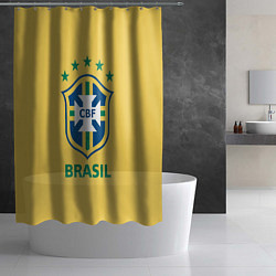 Шторка для душа Brazil Team, цвет: 3D-принт — фото 2