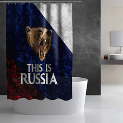 Шторка для душа Russia: Roaring Bear, цвет: 3D-принт — фото 2