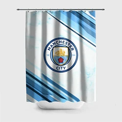 Шторка для душа Manchester city, цвет: 3D-принт