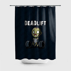 Шторка для душа Deadlift, цвет: 3D-принт