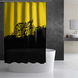 Шторка для душа GLHF: Yellow Style, цвет: 3D-принт — фото 2
