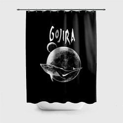 Шторка для душа Gojira: Space, цвет: 3D-принт