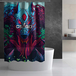 Шторка для душа CS:GO Hyper Beast, цвет: 3D-принт — фото 2