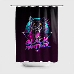 Шторка для душа Black Panther 80s, цвет: 3D-принт