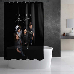 Шторка для душа Tokio Hotel pop-rock band, цвет: 3D-принт — фото 2