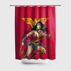 Шторка для душа Wonder Woman, цвет: 3D-принт